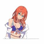 パルミーの「イラストはじめてコース」を修了しました！ …   最後は「好きなキャラクターのバストアップの絵を描こう！」だったのでバストアップがマーベラスなマリーナさんにした。紐とか模様忘れてた、、、