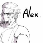 配信でうどんそばスキーさんからリクエストで描いたalexです！！！バストアップ